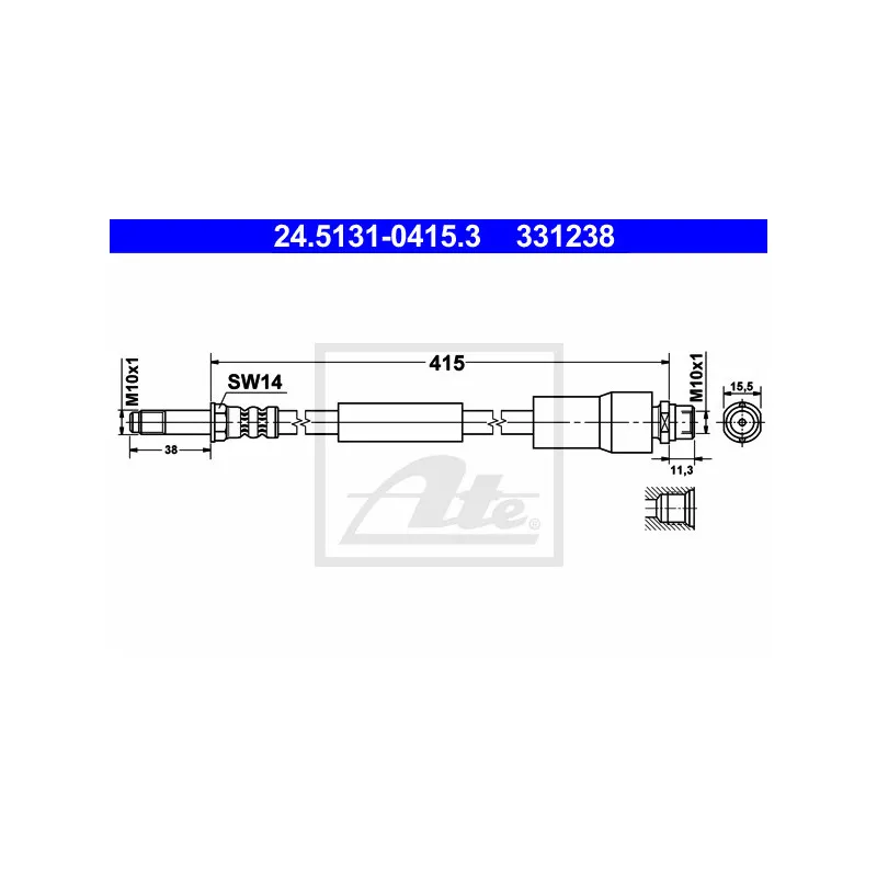 Flexible de frein ATE 24.5131-0415.3