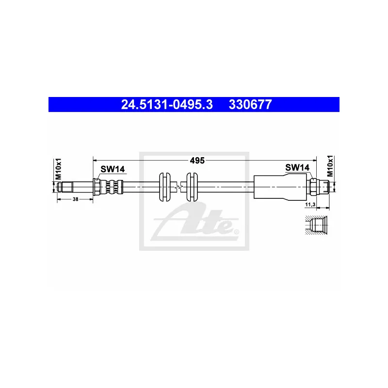 Flexible de frein ATE 24.5131-0495.3