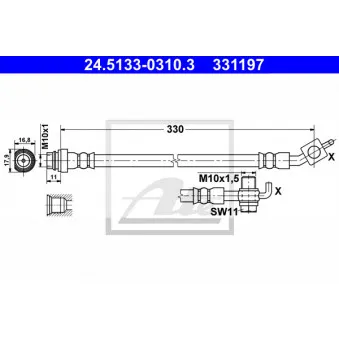 Flexible de frein ATE 24.5133-0310.3