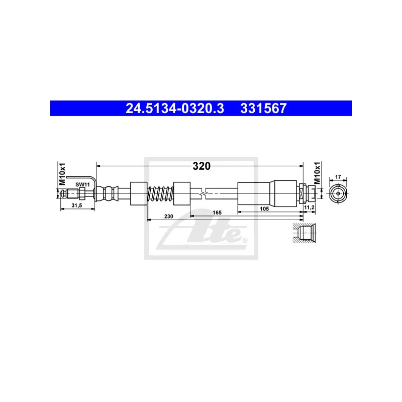 Flexible de frein ATE 24.5134-0320.3