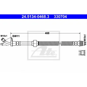 Flexible de frein ATE 24.5134-0468.3