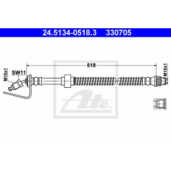 Flexible de frein ATE 24.5134-0518.3