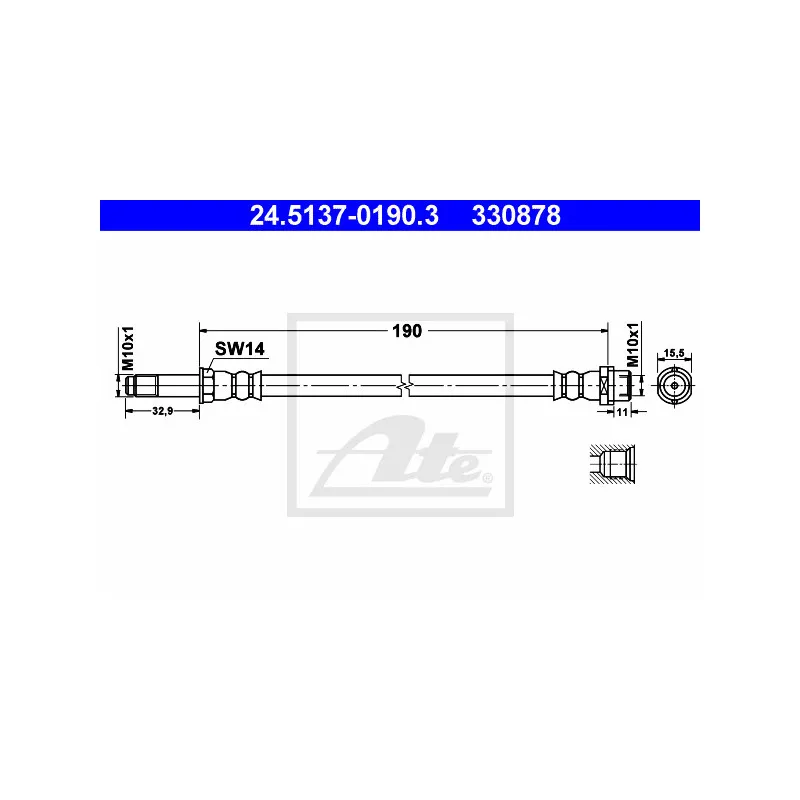 Flexible de frein ATE 24.5137-0190.3