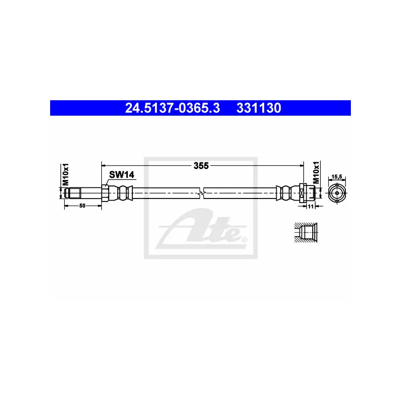 Flexible de frein ATE 24.5137-0365.3