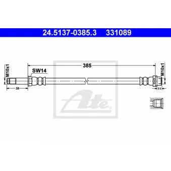 Flexible de frein ATE 24.5137-0385.3