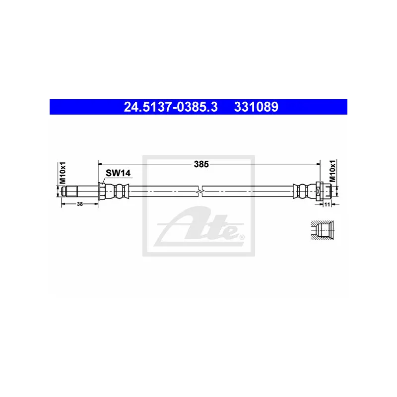 Flexible de frein ATE 24.5137-0385.3