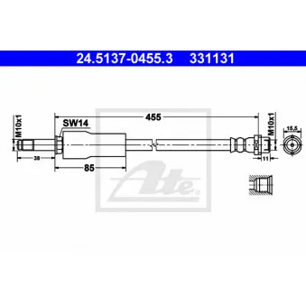 Flexible de frein ATE 24.5137-0455.3