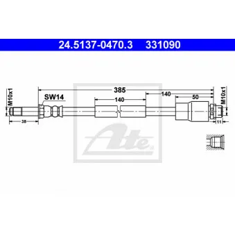 Flexible de frein ATE 24.5137-0470.3
