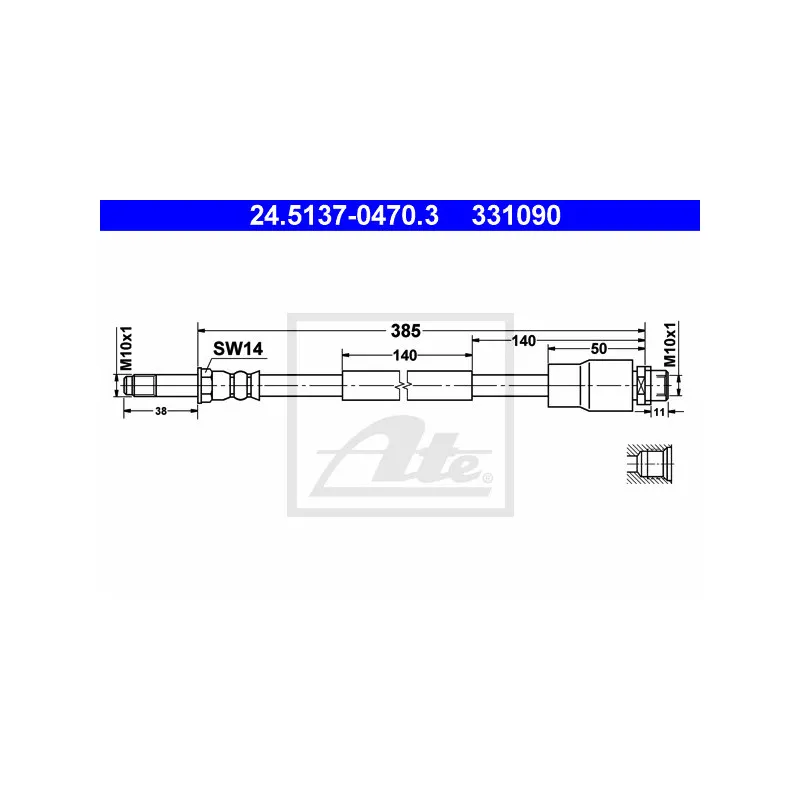Flexible de frein ATE 24.5137-0470.3