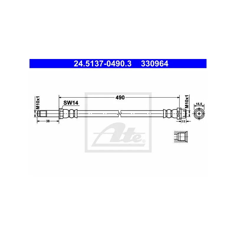 Flexible de frein ATE 24.5137-0490.3