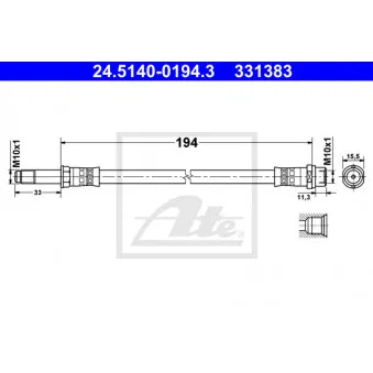 Flexible de frein ATE 24.5140-0194.3