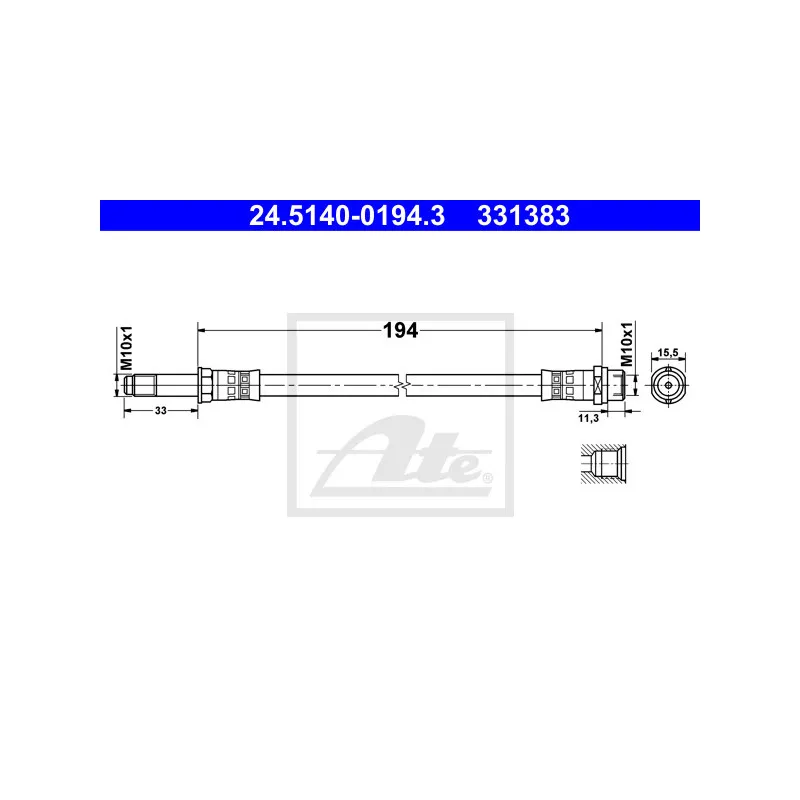 Flexible de frein ATE 24.5140-0194.3