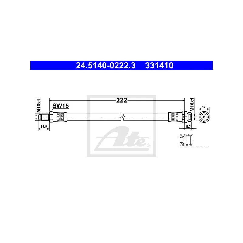Flexible de frein ATE 24.5140-0222.3