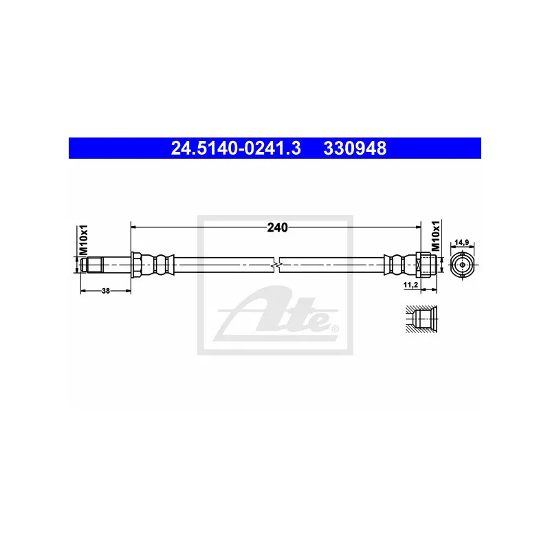 Flexible de frein ATE 24.5140-0241.3