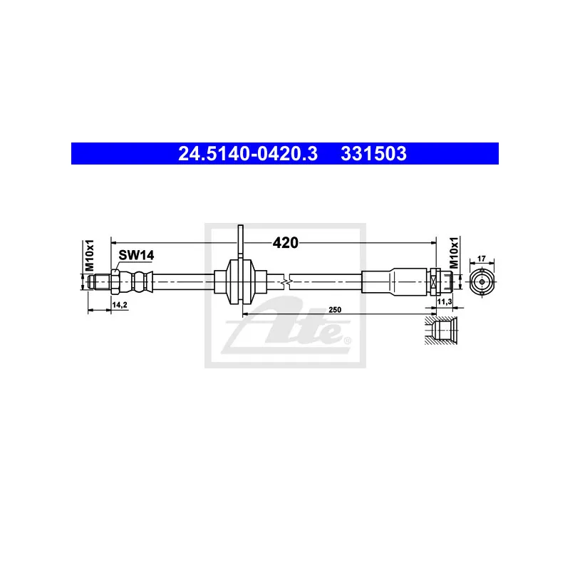 Flexible de frein ATE 24.5140-0420.3