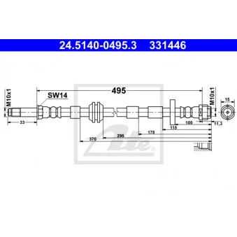 Flexible de frein ATE 24.5140-0495.3