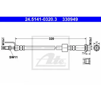 Flexible de frein ATE 24.5141-0320.3