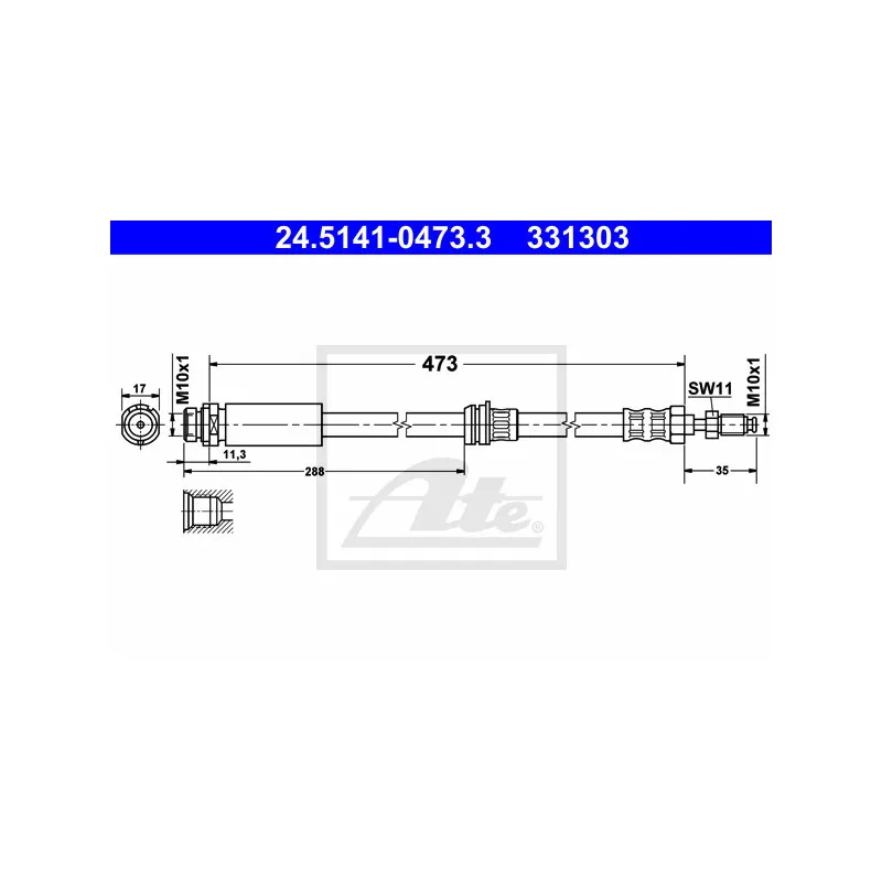 Flexible de frein ATE 24.5141-0473.3
