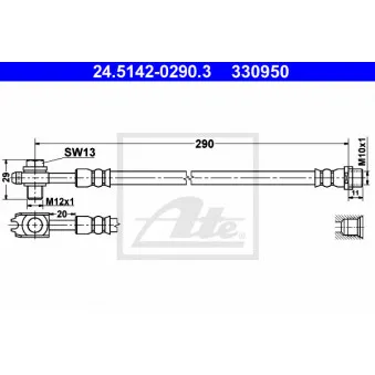 Flexible de frein ATE 24.5142-0290.3