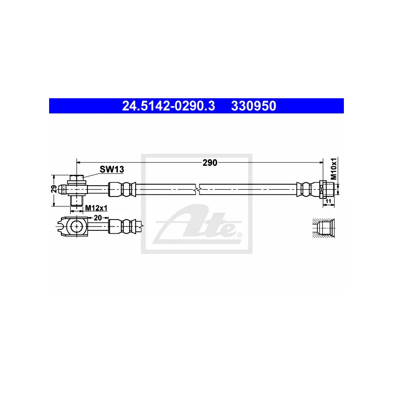 Flexible de frein ATE 24.5142-0290.3