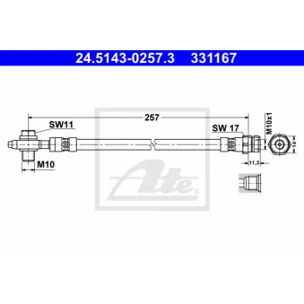 Flexible de frein ATE 24.5143-0257.3