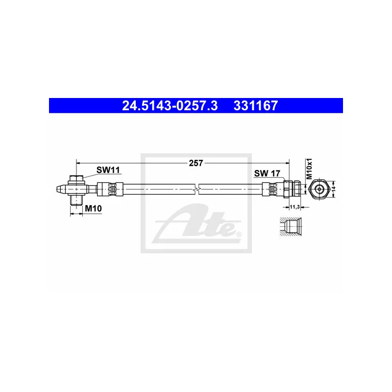 Flexible de frein ATE 24.5143-0257.3