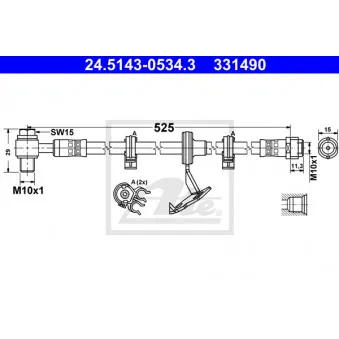 Flexible de frein ATE 24.5143-0534.3