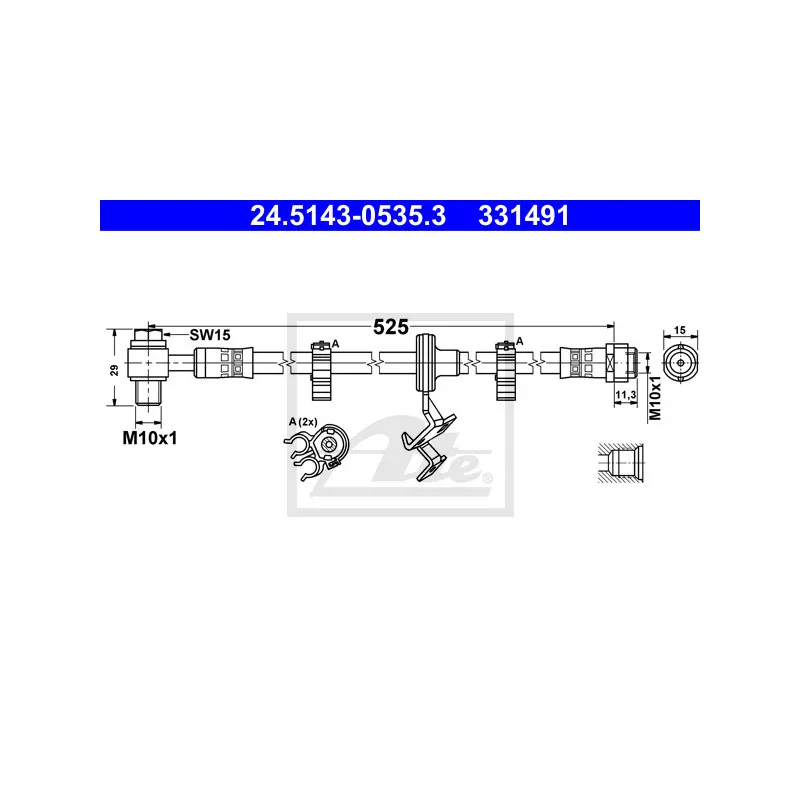 Flexible de frein ATE 24.5143-0535.3