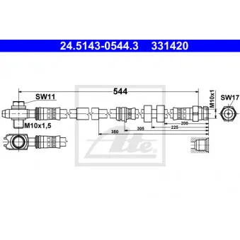 Flexible de frein ATE 24.5143-0544.3