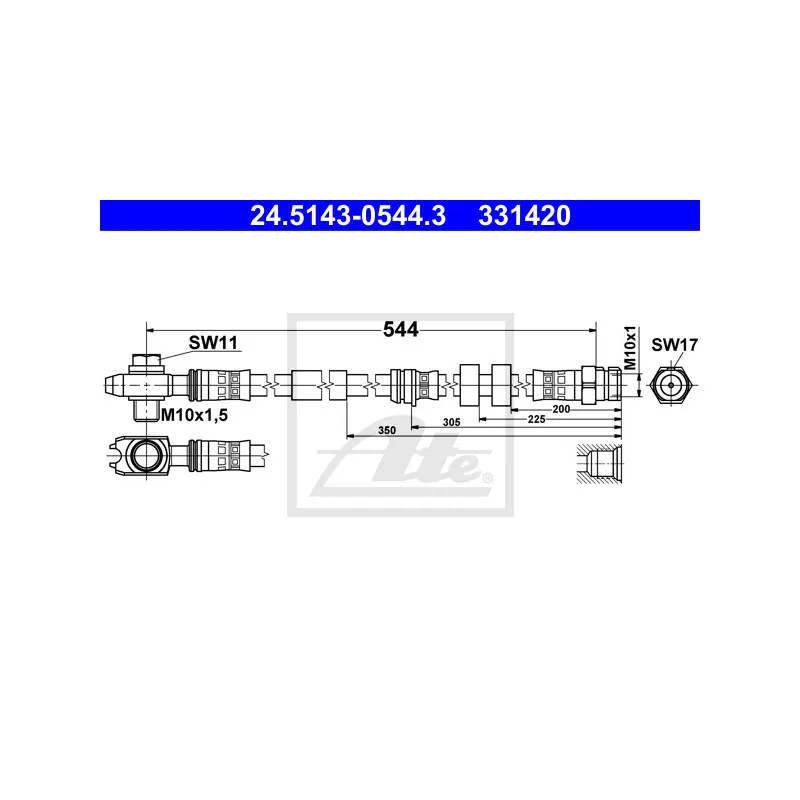 Flexible de frein ATE 24.5143-0544.3