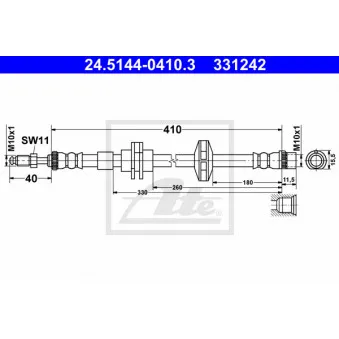Flexible de frein ATE 24.5144-0410.3