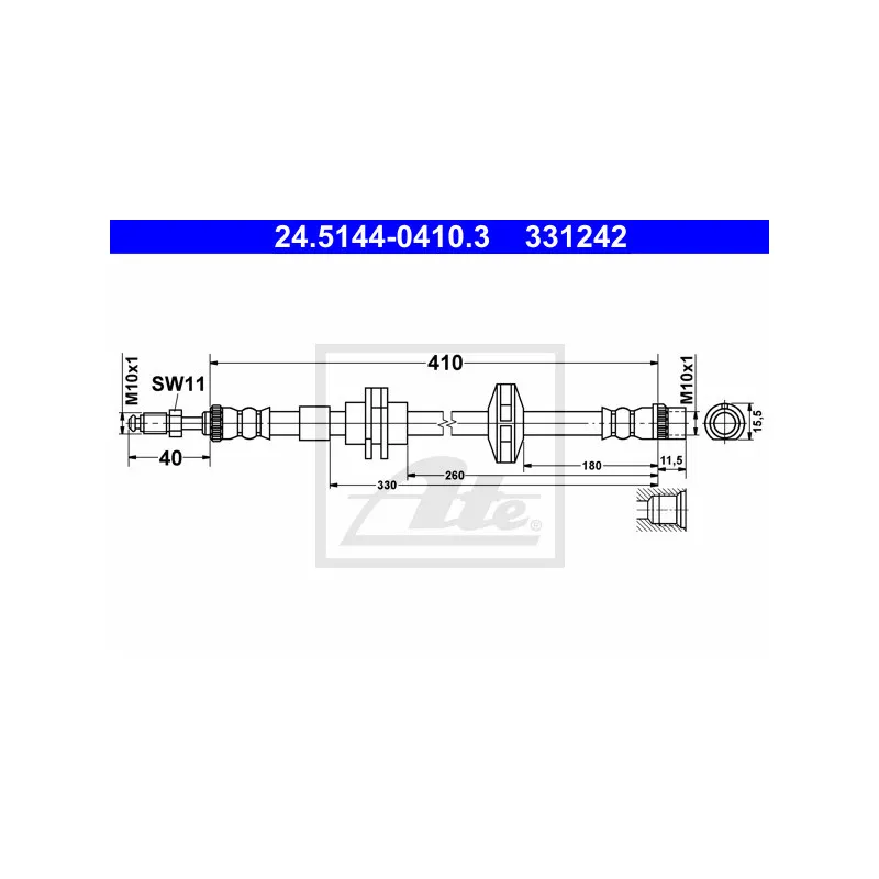 Flexible de frein ATE 24.5144-0410.3