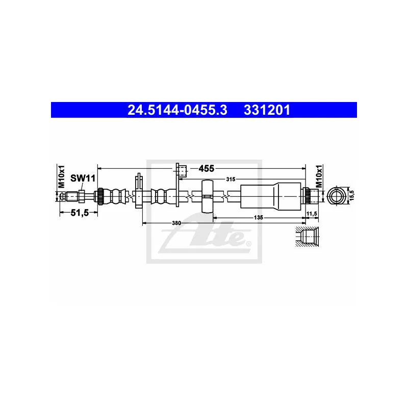 Flexible de frein ATE 24.5144-0455.3