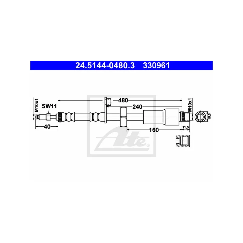 Flexible de frein ATE 24.5144-0480.3