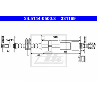 Flexible de frein ATE 24.5144-0500.3