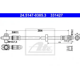 Flexible de frein ATE 24.5147-0385.3