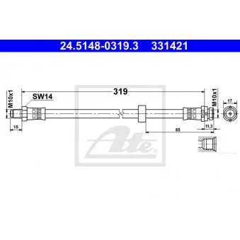Flexible de frein ATE 24.5148-0319.3