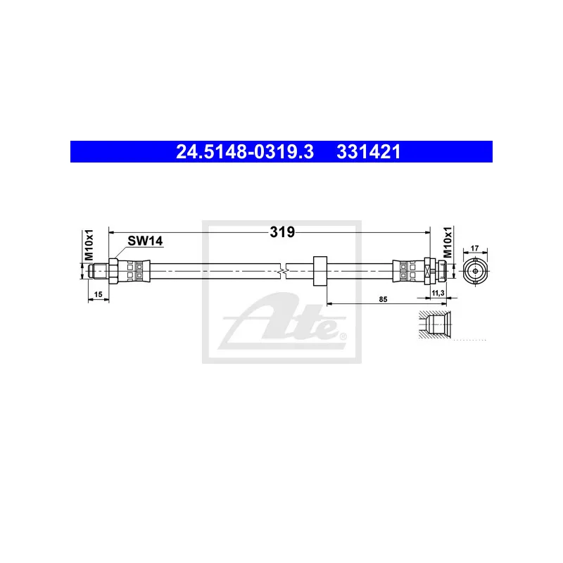 Flexible de frein ATE 24.5148-0319.3