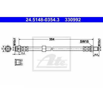Flexible de frein ATE 24.5148-0354.3