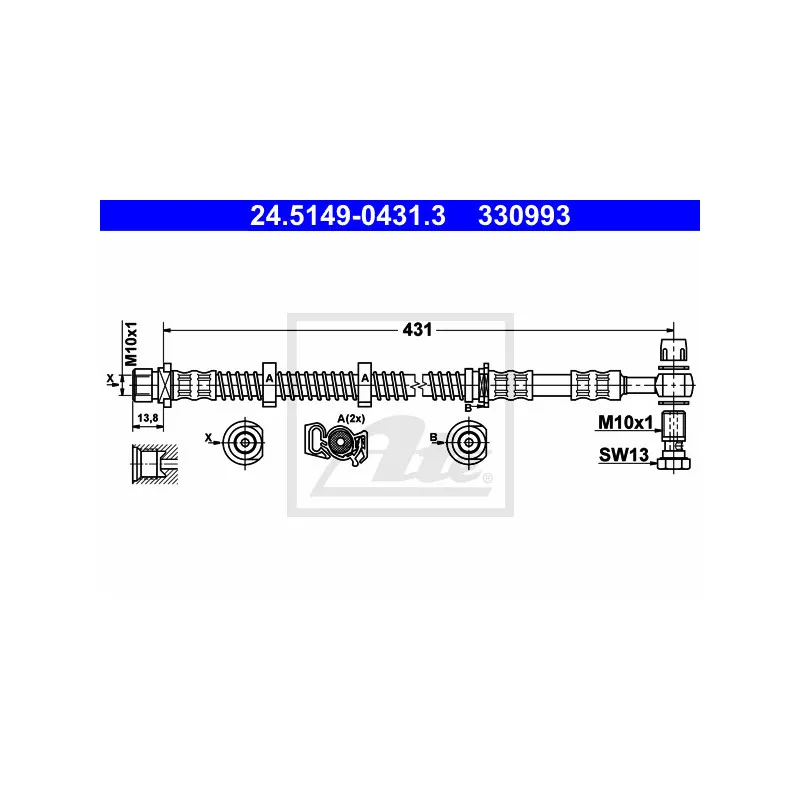 Flexible de frein ATE 24.5149-0431.3