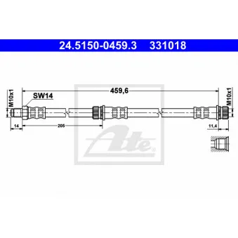 Flexible de frein ATE 24.5150-0459.3