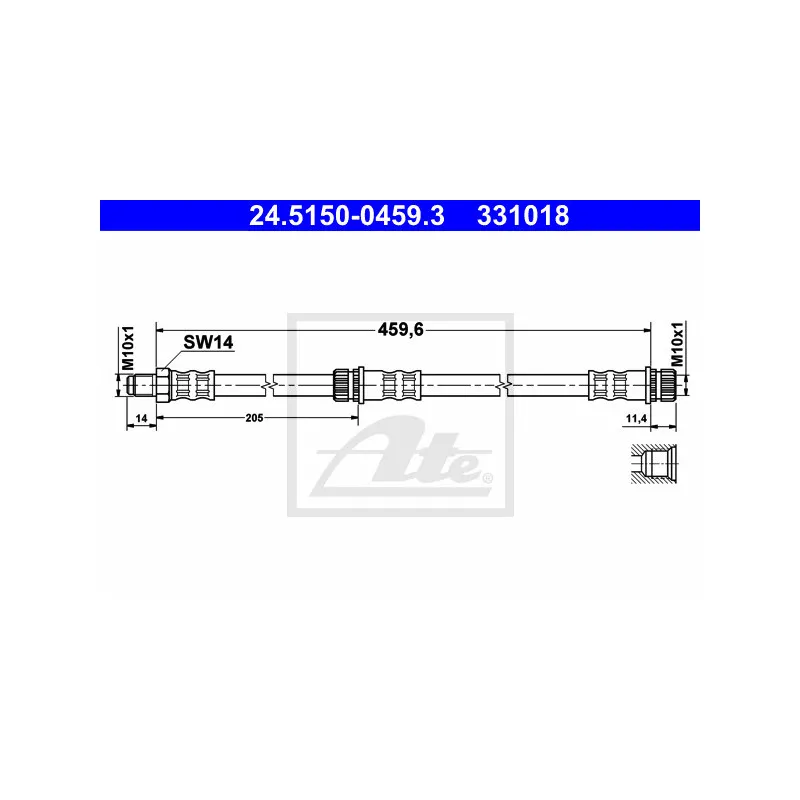 Flexible de frein ATE 24.5150-0459.3