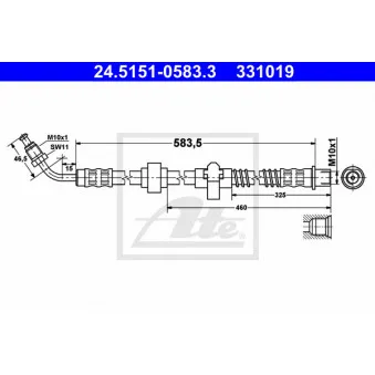 Flexible de frein ATE 24.5151-0583.3