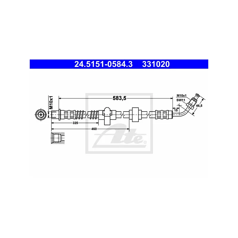 Flexible de frein ATE 24.5151-0584.3