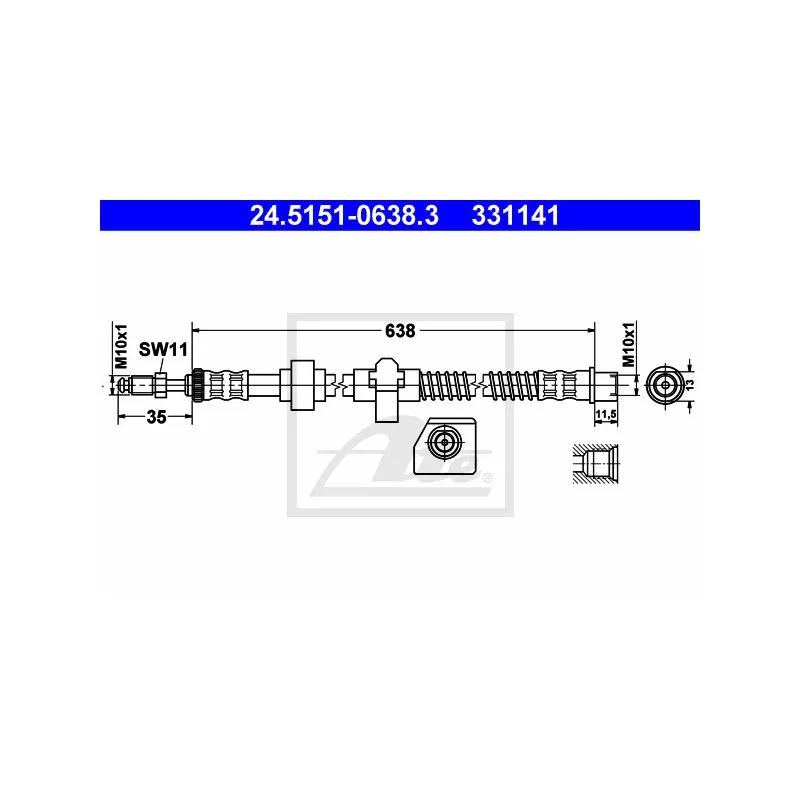 Flexible de frein ATE 24.5151-0638.3