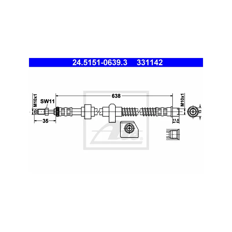 Flexible de frein ATE 24.5151-0639.3