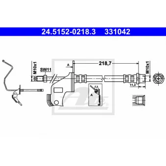 Flexible de frein ATE 24.5152-0218.3