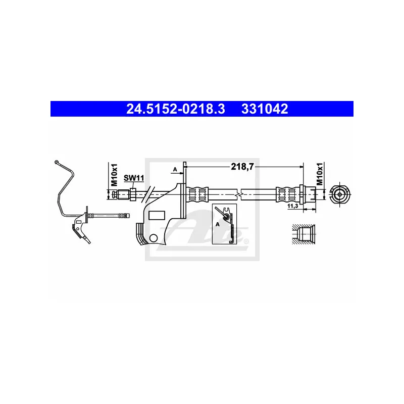 Flexible de frein ATE 24.5152-0218.3