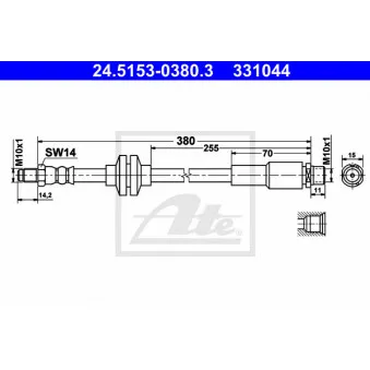 Flexible de frein ATE 24.5153-0380.3