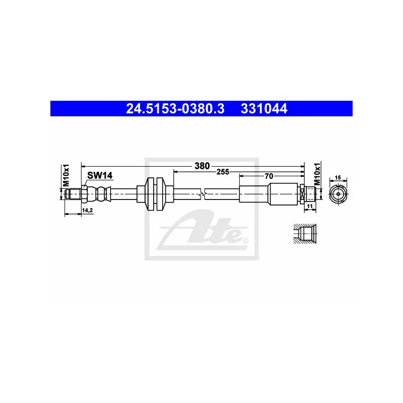 Flexible de frein ATE 24.5153-0380.3